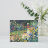 Im Garten von Claude Monet Postkarte (Stehend Vorderseite)