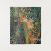 Im Garten von Claude Monet Wandteppich (Vorderseite)