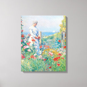 Im Garten von Frederick Childe Hassam Leinwanddruck