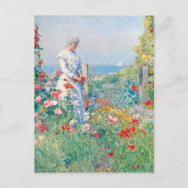 Im Garten von Frederick Childe Hassam Postkarte