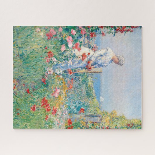 Im Garten von Frederick Childe Hassam Puzzle (Horizontal)