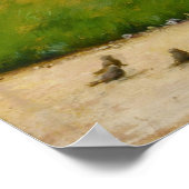 Im Garten von Luxemburg Poster (Ecke)