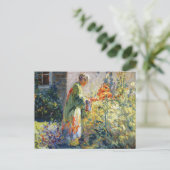 Im Garten von Matilda Browne Postkarte (Stehend Vorderseite)