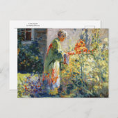 Im Garten von Matilda Browne Postkarte (Vorne/Hinten)