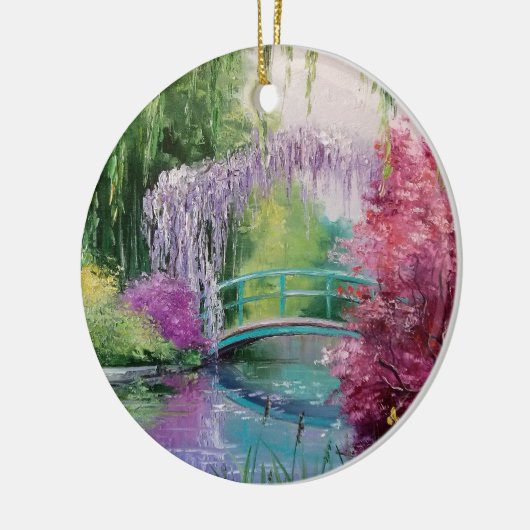 im Garten von Monet Keramikornament (Links)