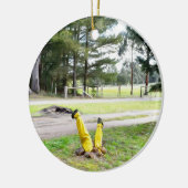 Im Garten wieder verloren Keramik Ornament (Links)