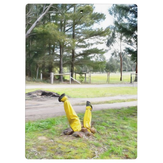 Im Garten wieder verloren Klemmbrett (Rückseite)