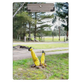 Im Garten wieder verloren Klemmbrett