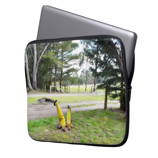 Im Garten wieder verloren Laptopschutzhülle (Vorderseite Links)