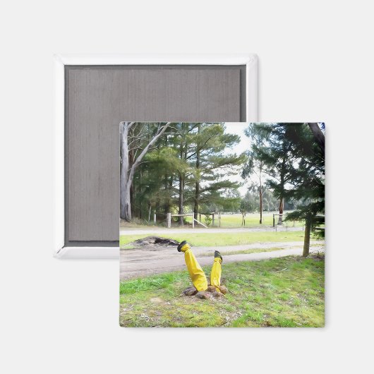 Im Garten wieder verloren Magnet (Vorderseite/Rückseite)