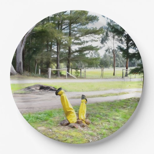 Im Garten wieder verloren Pappteller (Vorderseite)