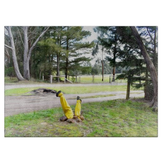 Im Garten wieder verloren Schneidebrett (Vorderseite)