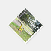 Im Garten wieder verloren Serviette (Ecke)