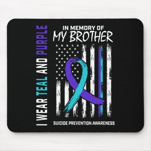 Im Gedächtnis Bruder Suizid Awareness Prevention A Mousepad (Vorne)