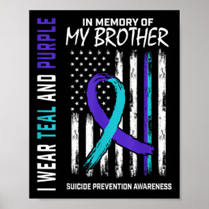 Im Gedächtnis Bruder Suizid Awareness Prevention A Poster