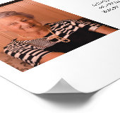 Im Gedächtnis der Gedenkgedichte Foto Hochzeit Poster (Ecke)