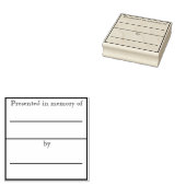 Im Gedächtnis des Buchzeichens präsentiert Gummistempel (Stempel)