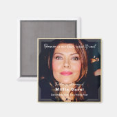 Im Gedächtnis des Candles Magnet mit Text - HAMbyW (Vorderseite/Rückseite)