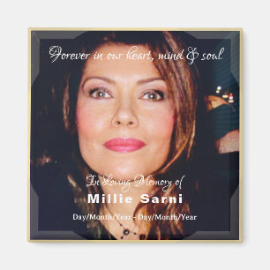 Im Gedächtnis des Candles Magnet mit Text - HAMbyW