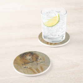 Im Gedächtnis des Vintagen Hundes - Der Name Ihres Untersetzer