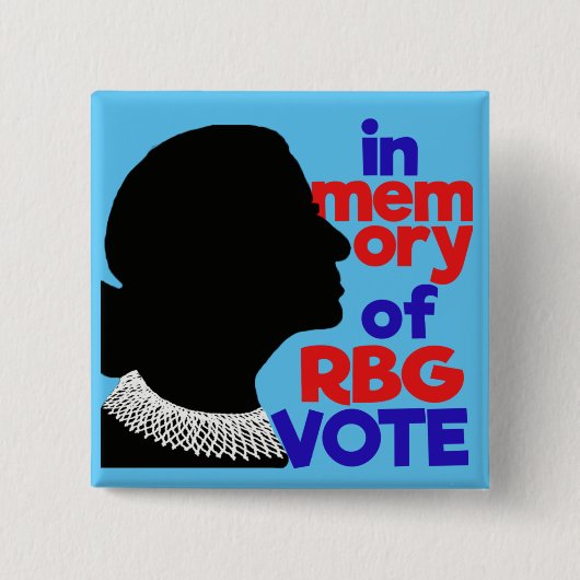 Im Gedächtnis des Votums der RBG Patriotic Button  (Vorderseite)