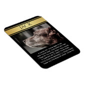 im Gedächtnis eines verlorenen Haustiers Magnet (Rechte Seite)