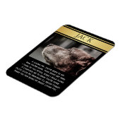 im Gedächtnis eines verlorenen Haustiers Magnet (Linke Seite)