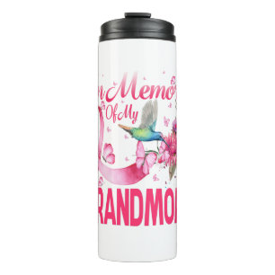 Im Gedächtnis für meine Großmutter Hummingbird-Bru Thermosbecher