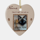 Im Gedächtnis Ihrer Katze - Benutzerdefiniertes Me Keramik Ornament (Rechts)