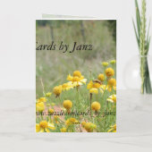 Im Gedächtnis Ihrer Tante Karte (Rückseite)