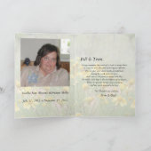 Im Gedächtnis Ihrer Tante Karte (Innenseite)