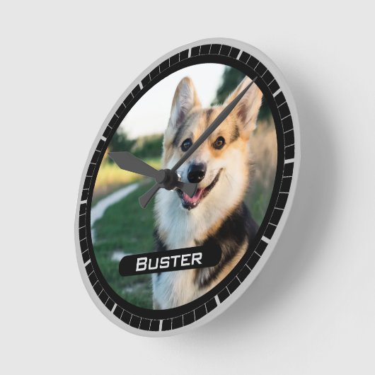 Im Gedächtnis Ihres Hauses. Foto Runde Wanduhr (Winkel)