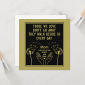 Im Gedächtnis katholischer Bereavität Karte (Vorderseite/Rückseite Beispiel)