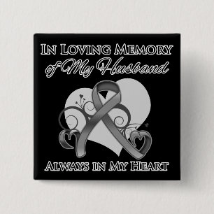 Im Gedächtnis meines Ehemanns - Hirnkrebs Button