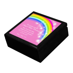 Im Gedächtnis Regenbogenbaby Pink Keebake Box Erinnerungskiste