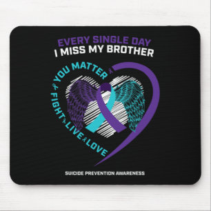 Im Gedächtnis verzeihe ich meinem Bruder die Suizi Mousepad