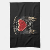 Im Gedächtnis waren Ihre Wünsche bereit Geschirrtuch (Vertikal)