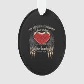 Im Gedächtnis waren Ihre Wünsche bereit Ornament (Vorderseite)