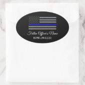 IM GEDENKEN AN DEN FALLENDEN OVAL-AUTOAUFKLEBER DE OVALER AUFKLEBER (Tasche)