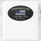 IM GEDENKEN AN DEN FALLENDEN OVAL-AUTOAUFKLEBER DE OVALER AUFKLEBER (Tasche)