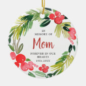 Im Gedenken an den Personalisierten Gedenkschaden Keramik Ornament (Vorne)