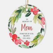 Im Gedenken an den Personalisierten Gedenkschaden Keramik Ornament (Links)