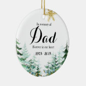 Im Gedenken an den Vater Weihnachtsgeschenke Keramik Ornament (Rechts)