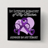 Im Gedenken an meine Mutter - Bauchspeicheldrüsenk Button (Vorderseite)