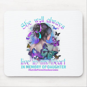 Im Gedenken an meine Tochter Suizidprävention ware Mousepad