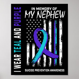 Im Gedenken an meinen Nephew-Selbstmordverhütung Poster