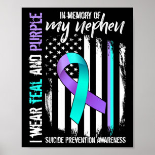 Im Gedenken an meinen Nephew-Selbstmordverhütung Poster