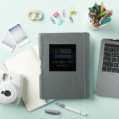 IM GEDENKEN DES FALLENBÜROS DÜNN BLUE LINE VINYL AUFKLEBER (iPad Hülle)