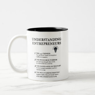 Im Geist eines Unternehmers Zweifarbige Tasse