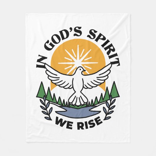 Im Geist Gottes erwachen wir - Glaube und Freiheit Fleecedecke (Vorderseite)